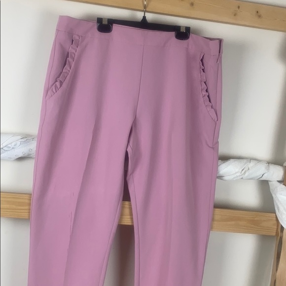 Primark Blush Pink Ruffled Trouser Pants - Picture 2 of 7